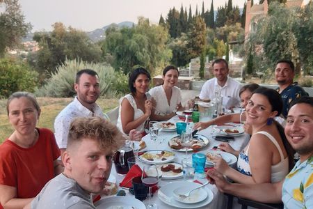 Traditional Dinner with a Magnificent View of Corfù