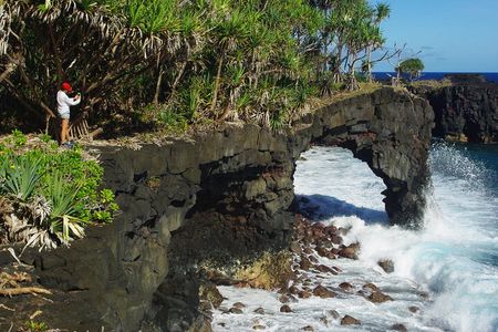 National Park Lava Cliffs and Black Sand Beach