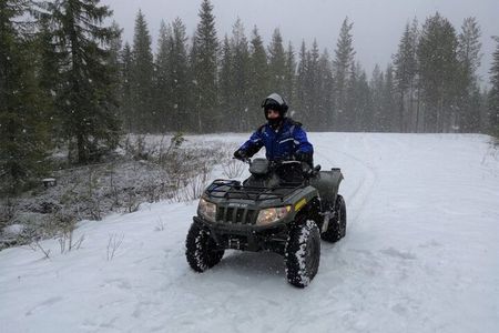 ATV Safari on Ice and Snow