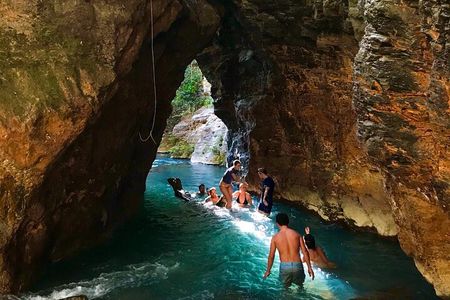 La Leona waterfall adventure hike half day 