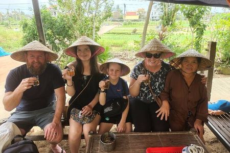 Hoi An Countryside Tour with Bamboo Basket Boat Rowing , Buffalo Ride, Farming