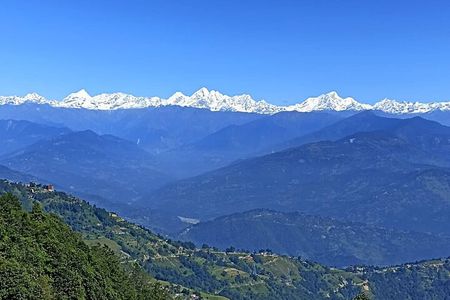 Mt Everest view from Nagarkot -hiking to Changu UNESCO site
