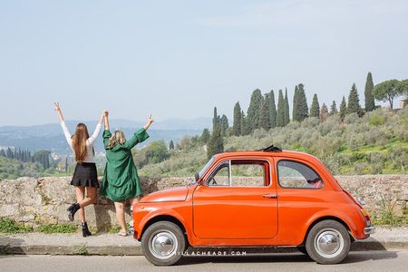 Vintage Fiat 500 Wine Tour and Tuscan Lunch at Farm in Chianti