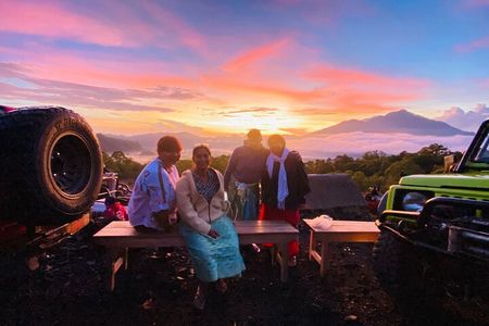 Batur Volcano Sunrise And Black Lava Jeep Adventure Tour
