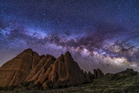 Sunset and Night Photography in Arches National Park