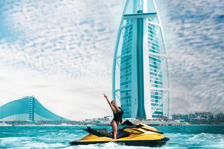 24 Karat Gold Jet Ski Adventure with Burj Khalifa View 