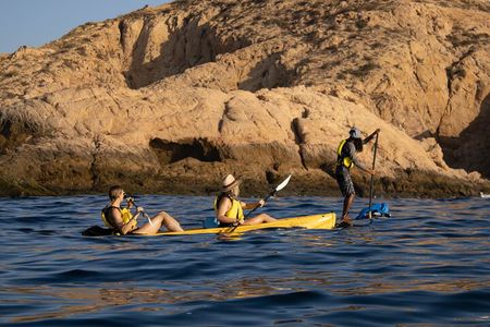 Kayak from Viudas Beach to Chileno Bay & Snorkel + Beach Time