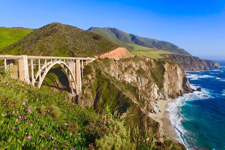 Big Sur California Coast McWay Falls opt from Monterey Carmel