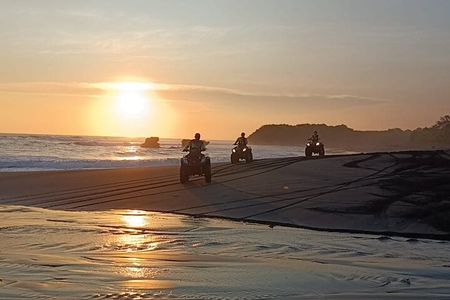 Best Bali ATV Ride black sand Beach Bali Quad sunset tour
