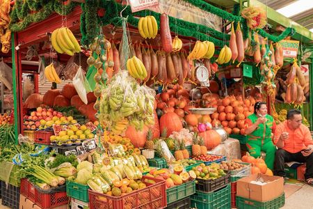 Paloquemao Market with Fruits and traditional food