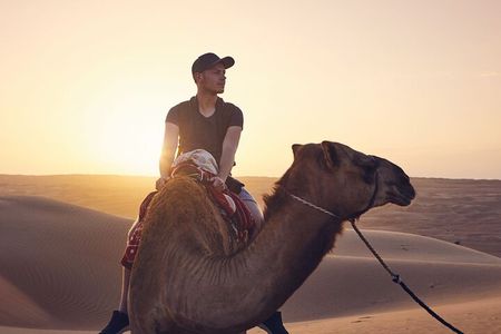 Morning Desert Safari with Camel Ride and Sandboarding