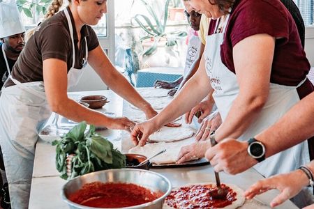 Toss, Bake, Cheers! - Sorrento Pizza Making Class with Wine