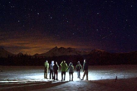 Tahoe National Forest Moonlight Snowshoe Tour Under a Starry Sky