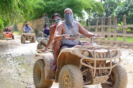 Full-Day Adventure with ATV, Party Boat, Snorkeling & Tasting