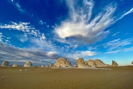 White & Black desert camping tour 2 Days 1 night From Cairo