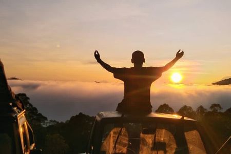 Mount Batur Sunrise and Black Lava Jeep Tour with Breakfast