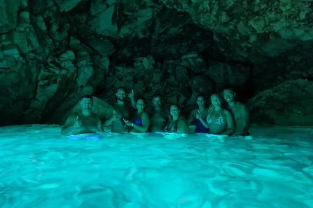 Vlore Private Boat Tour Blue Cave & Grama Bay Adventure