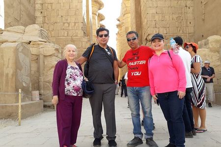 luxor in two half days & English Tour Guide and air-con car