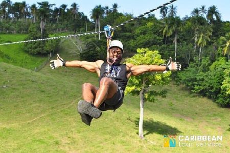 Ziplining from Punta Cana - Unique Carbon Fiber lines in Punta Cana