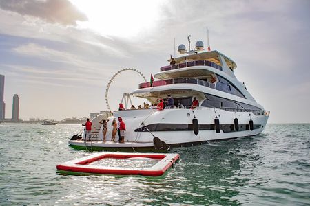 Dubai Harbour Super Yacht Experience with gourmet & Drinks 