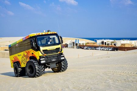 Monster Bus & Day Pass: Adventure and luxury at Al Majles Resort!