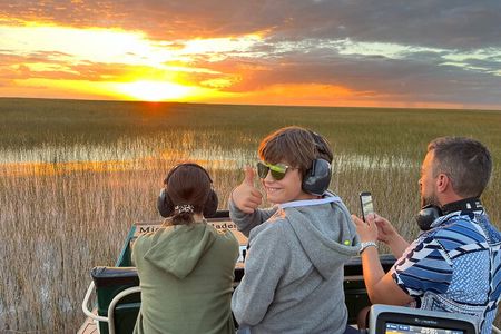 Sunset 1.5 Hour Private Airboat Tour of Miami Everglades
