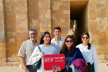 Pyramids, Sakkara and Memphis Day tour-Car, tickets, guide, Lunch
