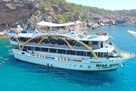 From Antalya To Kemer Mega Star Boat Trip w/Free Transfer