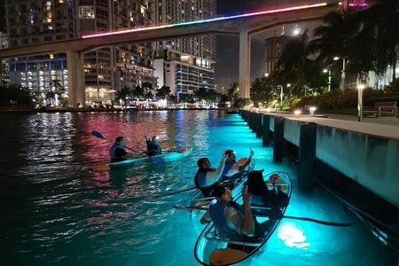 LED Light Kayak Miami City Lights Tour