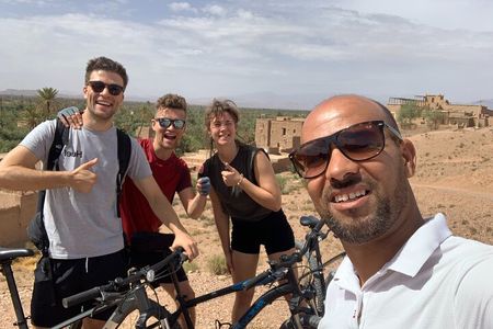Private half-day mountain bike tour discover Palmeraie Skoura