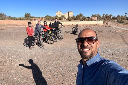 Private half-day mountain bike tour discover Palmeraie Skoura