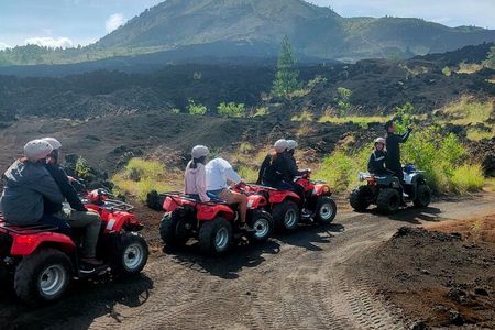 Mount Batur ATV Quad Bike with Black lava and Black Sand Trip