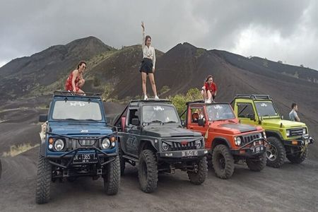 Amazing Mount Batur Jeep Sunrise and Black lava