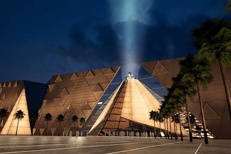 Giza Pyramids with Grand Egyptian Museum and Khan ElKhalili