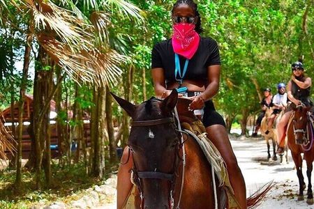 Half Day Horseback Riding Adventure with Cenotes in the Jungle 