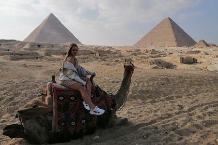 8-hours Giza pyramids , Sakkara pyramids ,Memphis old city ,lunch & camel ride