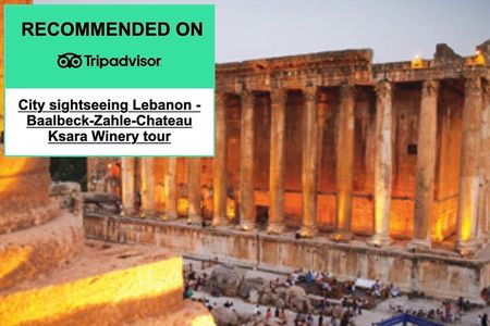 Lebanon tour Baalbek ruins & Ksara w/pick-up, lunch,guide+entries