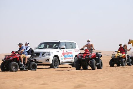 Dubai Desert Safari 4x4 Dune Bashing, Quad Bike, Camel Ride & BBQ