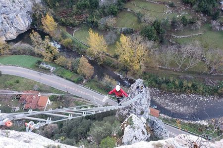 Via ferrata Stairway to heaven in La Hermida