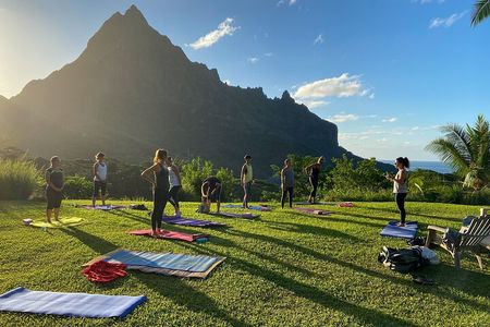 A moment of deep relaxation - Private Yoga Lesson in Mo'orea
