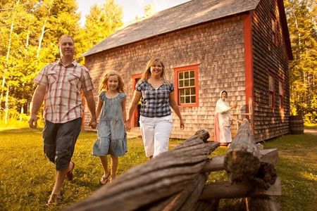 Family visit to the Acadian Historic Village
