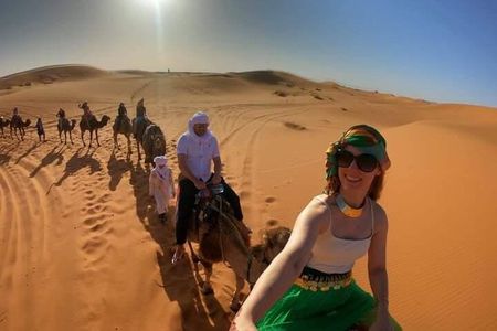 3 Days Desert Tour From Marrakech To Merzouga dunes & camel trek