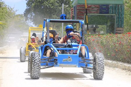 Bavaro Adventure Park Buggy Ride, Zipline Mega Splash, and Waterfall Pool