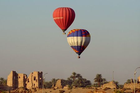 Hot-air Balloon ride, Visit the Kings Valley, Hatshepsut temple,