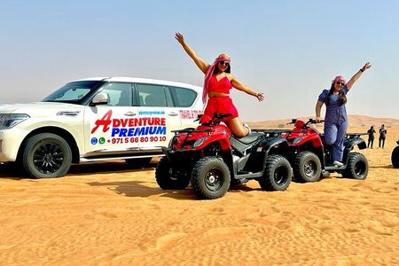 Dubai Premium Red Dunes, Quad Bike, Camel Ride, Sand Surfing & 5* BBQ