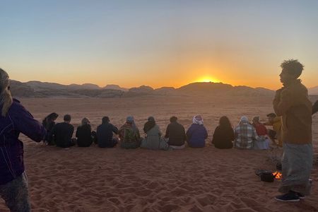 Explore Wadi Rum: Jeep Tour, Bed and Breakfast, and Dinner