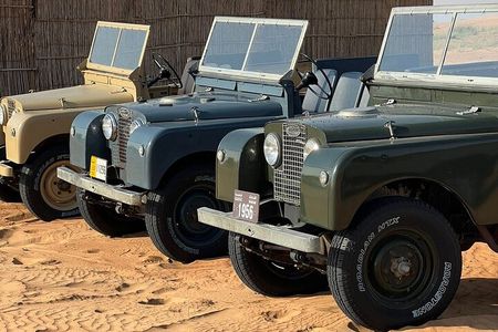Dubai Heritage Safari: Falcon Show, Vintage Ride, 4-Course Dinner