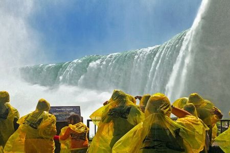 Niagara Falls Tour: Boat Cruise, Journey Behind Falls and Skylon