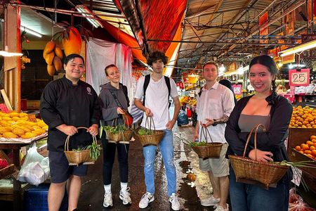 Authentic Thai Cooking with the Largest market visit &TukTuk ride