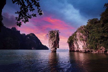 James Bond Twilight Sea Canoe and Glowing Plankton from Phuket